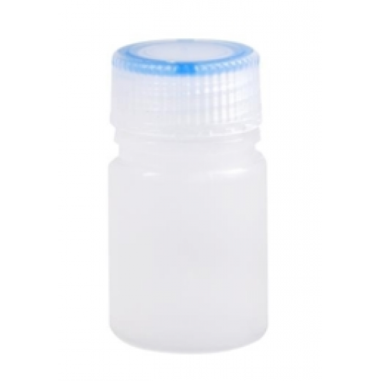 Round bottom reagent bottle, two-color cap (transparent + blue) Round bottom reagent bottle, two-color cap (transparent + blue)