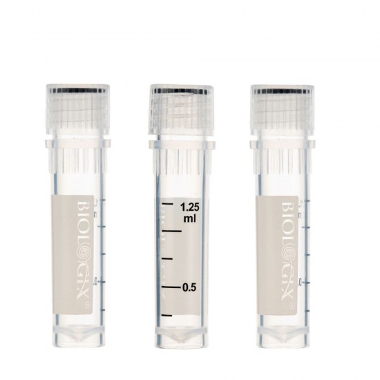 2ml Cryogenic Vials, Lab Vials for Low Temperature Storage, 50/Bag, 500/Pack, 2000/Case